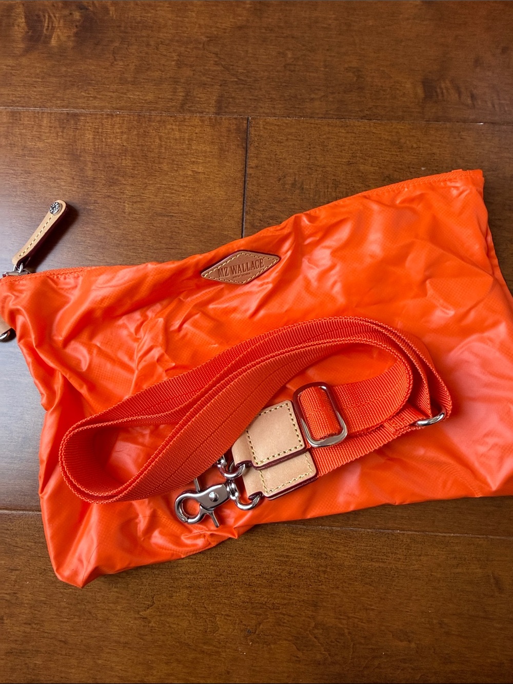 MZ Wallace Orange Mini Metro Tote Deluxe - Picture 4 of 8